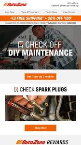 You may check your balance at any u.s. Spark A Project With A 25 Bonus Reward Autozone Email Archive