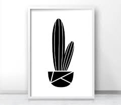 Modern Black And White Photo Prints Cactus Wall Art Print Digital Download Art Black And White Print Modern Printable Art Cactus Print Instant Download Art Modern Print Cactus Wall Art Modern Art Printables Cactus Art Print