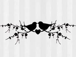 Love Birds Clipart Rustic Love 11 340 X 270 Bird Silhouette Bird Clipart Free Clip Art