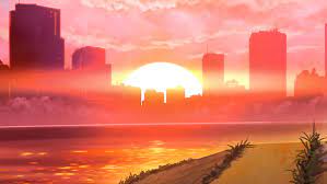 Sunset ,clouds ,sky ,art ,wall ,artistic ,anime ,stone wall ,seaside wallpapers and more can be download for mobile, desktop, tablet and other devices. Hd Wallpaper Anime Just Because City Sunset Wallpaper Flare