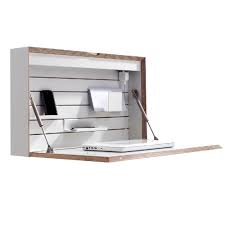 These fold away desks are also easy to set up. Flatbox Modern Fold Away Wall Desk By Muller With Usb And Light Designers Avenue