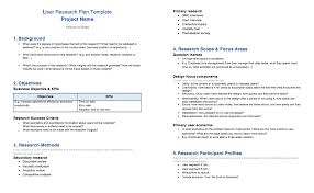 User Research Plan Template In 2020 Education Success Success Criteria How To Plan