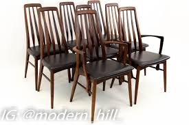 Niels Koefoeds Hornslet Rosewood Eva Mid Century Modern Dining Chairs Set Of 8 Mid Century Modern Dining Midcentury Modern Dining Chairs Mid Century Modern Dining Room