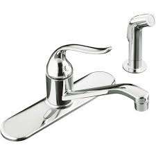 We may earn an affiliate commission when you buy through links on. Kohler Part K 15172 F Cp Kohler Coralais Single Handle Standard Kitchen Faucet With Side Sprayer And Lever Handle In Polished Chrome Single Handle Kitchen Faucets Home Depot Pro