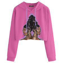 Maybe you would like to learn more about one of these? Wap Air Brush Crop Top Hoodie Pink