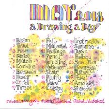 May 2018 Prompts A Drawing A Day Sketch Book Drawing Challenge Daily Drawing