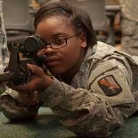 U.S. Marine Corps Lt. Col. Juliet Calvin, the commanding