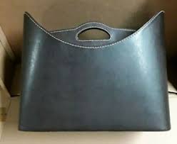 Perfect for storing magazines, newspapers and books dimensions: Brown Stitched Faux Leather Magazine Newspaper Storage Holder Ebay