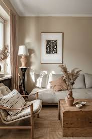 Earthy Tones And Natural Materials In A Scandi Apartment The Nordroom Home Decor House Interior Living Room Inspiration
