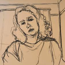 Drawing with willow charcoal and pastels