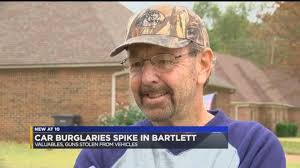 Car burglaries spike in Bartlett