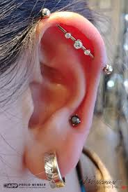Custom Made 18k White Gold Industrial By Anatometal Ear Piercings Gold Jewelry Outfits Earings Piercings