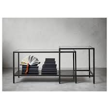 5 851 просмотр 5,8 тыс. Vittsjo Nest Of Tables Set Of 2 Black Brown Glass 90x50 Cm Ikea Ireland