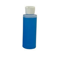 4 oz. HDPE Cylinder Bottle with 24mm White Flip-Top Dispensing Cap