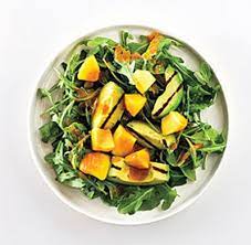 Avocado Salad With Peaches Recipe Epicurious Com Peach Salad Grilled Avocado Grilled Avocado Salad