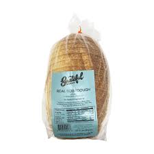 110 calories, 1.5 g fat (0 g saturated fat), 160 mg sodium, 22 g carbs (3 g fiber, 3 g sugar), 4 g protein. Real Sourdough Bread 24 Oz Grateful Bread Whole Foods Market