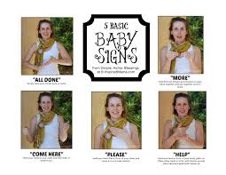 5 basic baby signs a free baby sign language chart