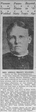 Adelia Ann Brown Stanley (1840-1916)