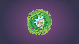 Green Rick And Morty Portal Wallpaper