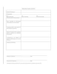 Employee Reprimand Notice Form | Legal Forms and Business Templates ...