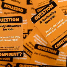The more questions you get correct here, the more random knowledge you have is your brain big enough to g. Amazon Com Juego De Mesa Confident The Hit Family Party Game Un Juego De Trivias Con Un Toque Brillante Juegos De Mesa Para Adultos Ninos Familias Y Adolescentes Juguetes Y Juegos