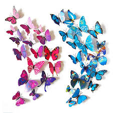 Below are 45 gorgeous purple room ideas for your house. Hakday 24 Pcs 3d Butterfly Wall Stickers Crafts Butterflies Diy Art Decor Home Room Decorations 12 Pcs For Blue And 12 Pcs For Purple In Dubai Uae Whizz Wall Stickers Murals