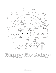 Click on any birthday picture above to start coloring. 55 Best Happy Birthday Coloring Pages Free Printable Pdfs