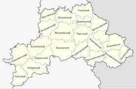 Карта автомобильных дорог могилёвской области со спутника. Rajony Mogilyovskoj Oblasti Vikipediya