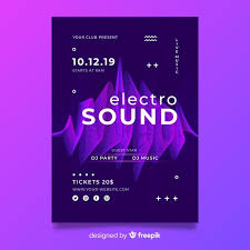 Download Template Abstract Wave Electronic Music Poster For Free In 2020 Electronic Music Poster Music Poster Abstract Waves