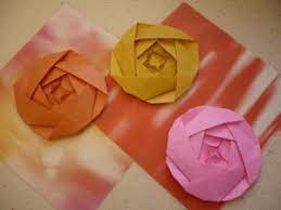 Lesson2 Valentine S Day Origami Rose Origami Rose Easy Origami Flower Geometric Origami