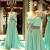 Mint Green And Gold Wedding Cake