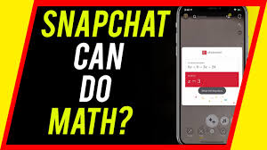 How To Solve Math Problems With Snapchat Youtube