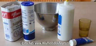 Ingredients Pate A Sel Farine Sel Colle Vaseline Pate A Sel Scoubidou Pate A Sel Modele