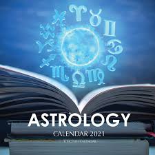 Astrology Calendar 2021 16 Month Calendar Print Golden 9798694992947 Amazon Com Books