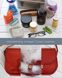 Tbo Refurbishing Vintage Coach Leather Coach Leather Leather Bag Cleaning Vintage Coach