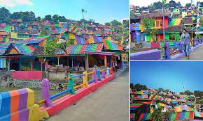 Indonesian Village Becomes Instagram Hit After Rainbow Paint Job Rainbow Painting Central Java Instagram