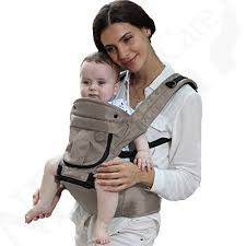 Neotech Care Ergonomic Baby Carrier With Hip Seat Detachable Fully Adjustable 100 Cotton Grey Color Wa Ergonomic Baby Carrier Baby Carrier Toddler Carrier