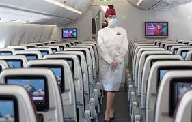 Cabin crew members need to work together as a team to make sure that all passengers are looked after and comfortable. Qatar Airways Data Demonstrates The Safety Of Air Travel As More Than 99 988 Of Its Passengers Travel Covid 19 Free Qatar Airways