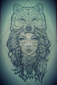Wolf Headdress Tattoos Pinterest Headdress Tattoo Girl Tattoos Wolf Tattoos