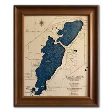 1968 — hope lutheran church built on hunt ave. Twin Lakes Wisconsin Custom Wood Map Art 3d Wall Art Etsy Wood Map Art Twin Lakes Wisconsin Lake Map