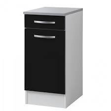 Altobuy Twist Noir Meuble Bas 1p 1t 40cm P47cm Meuble Bas Meuble Cuisine