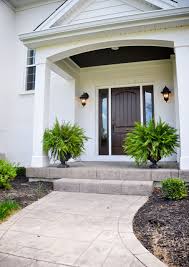 A stamped concrete walkway must cure, and the process could take several days or longer depending on the weather conditions. Our Work Scott Concrete
