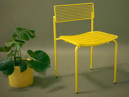 Bend Goods Outdoor Rachel Yellow Metal Dining Chair Sold In 2 Metal Dining Chairs Chair Buy Chair