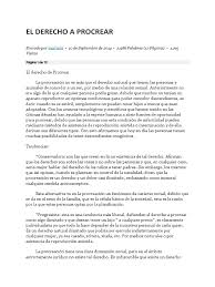 Los primeros colonos comenzaron a procrear una vez que se establecieron. Onsideraciones Sobre El Derecho A Procrear Subrogacion Tecnologia De Reproduccion Asistida