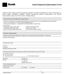 25 free direct deposit authorization forms free fillable pdf forms