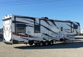 When choosing an rv for full time it is important to choose not only a quality unit, but one that fits your lifestyle. 2012 42 Ft Dutchman Voltage 5th Wheel Toy Hauler Nex Tech Classifieds