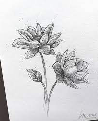 Lotus Flower Sketch By Madliart Flower Sketches Flower Art Drawing Art Drawing Sketches Simple