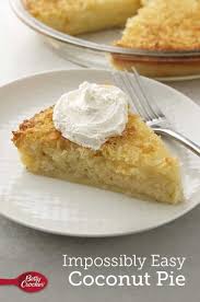 Bisquick Coconut Custard Pie Impossibly Easy Coconut Pie Recipe Coconut Pie Coconut Recipes Food