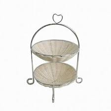 Subito a casa e in tutta sicurezza con ebay! Alzata In Vimini Naturale Porta Frutta Da Tavolo Per Hotel 2 Piani Arredo Ebay