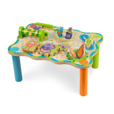 Melissa Doug First Play Children S Jungle Wooden Activity Table Jungle Activities Wooden Baby Toys Toddler Toys